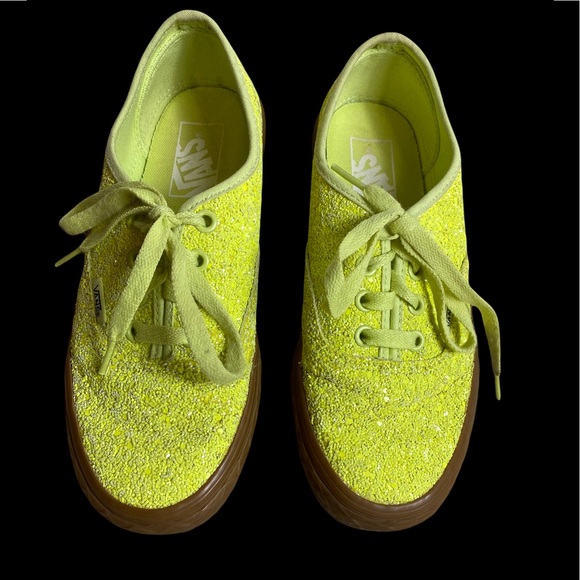 vans ice cream glitter Gatorade green Lace up skate shoes size 6 - Picture 3 of 8